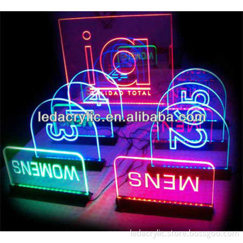 Countertop Laser Engraving Acrylic LED Edge Lit Sign